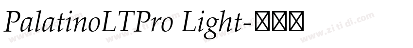 PalatinoLTPro Light字体转换